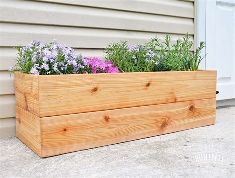 free cedar planter boxes plans